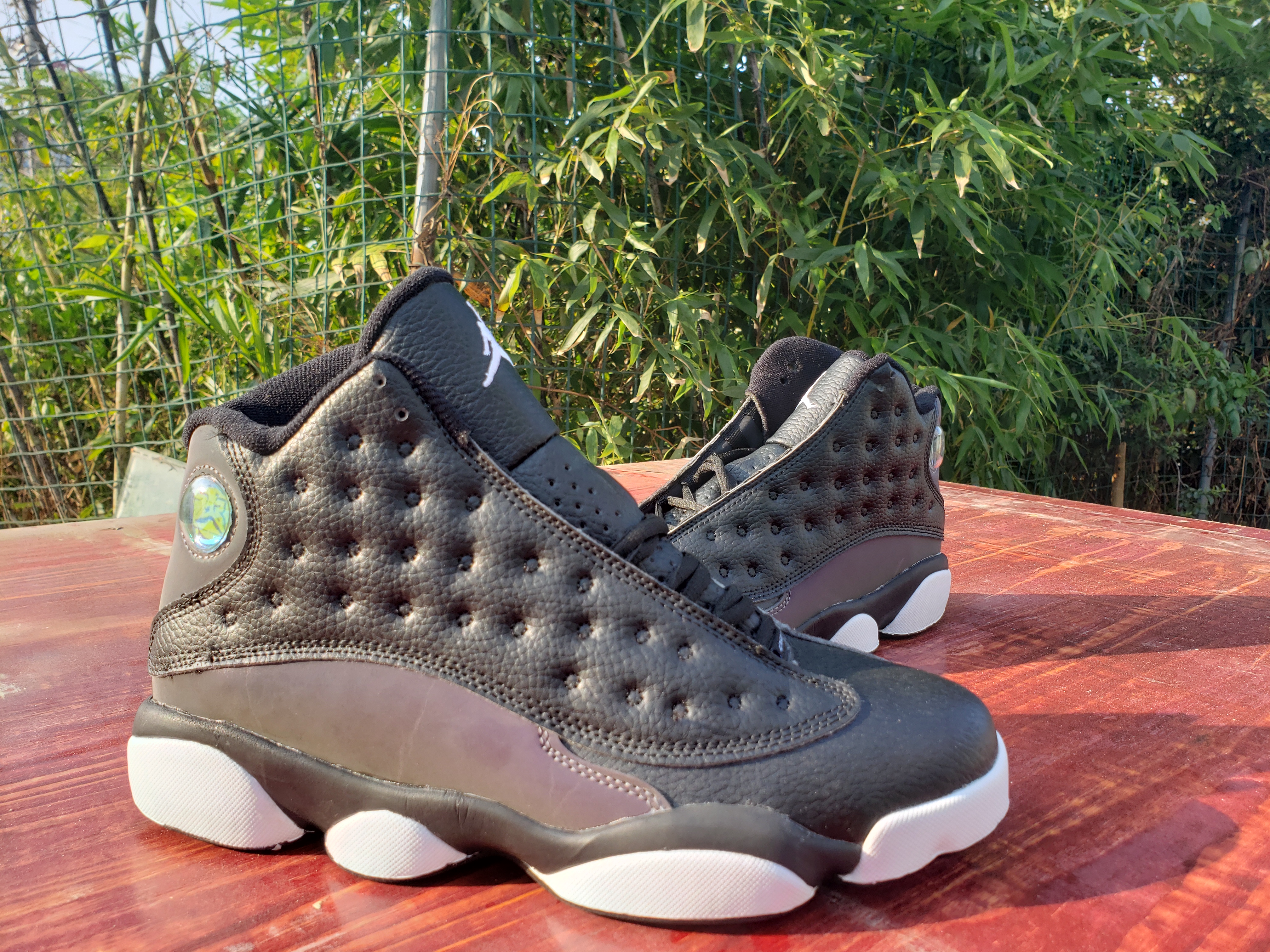 2020 Air Jordan 13 Chamelon Black White Shoes